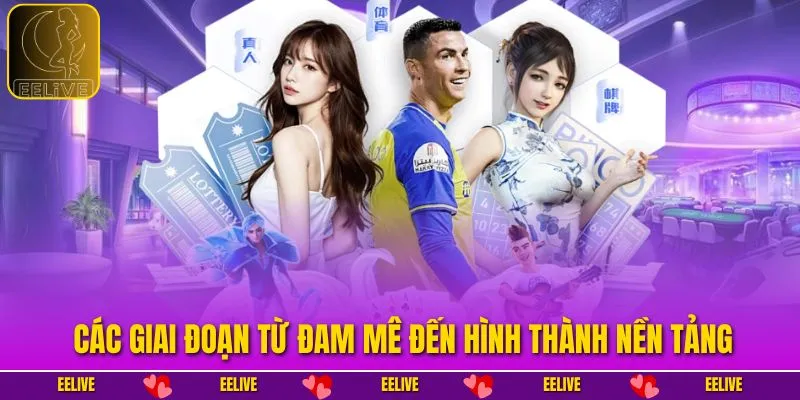 Các giai đoạn từ đam mê đến hình thành nền tảng
