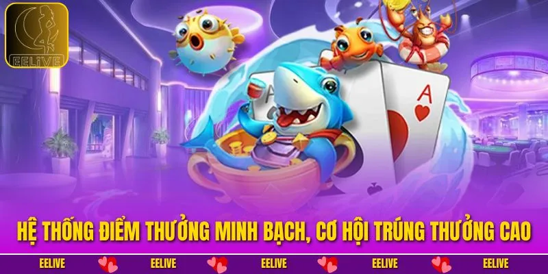 Hệ thống điểm thưởng minh bạch, cơ hội trúng thưởng cao